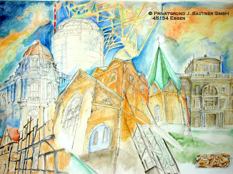 Stadt Essen Collage � Privatgrund J. Sautner GmbH Essen